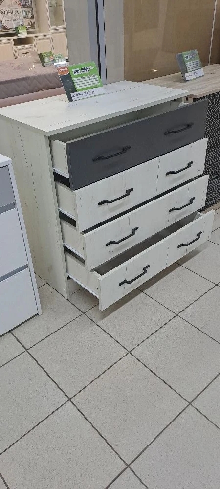 Комод Беатрис К800 Дуб крафт белый